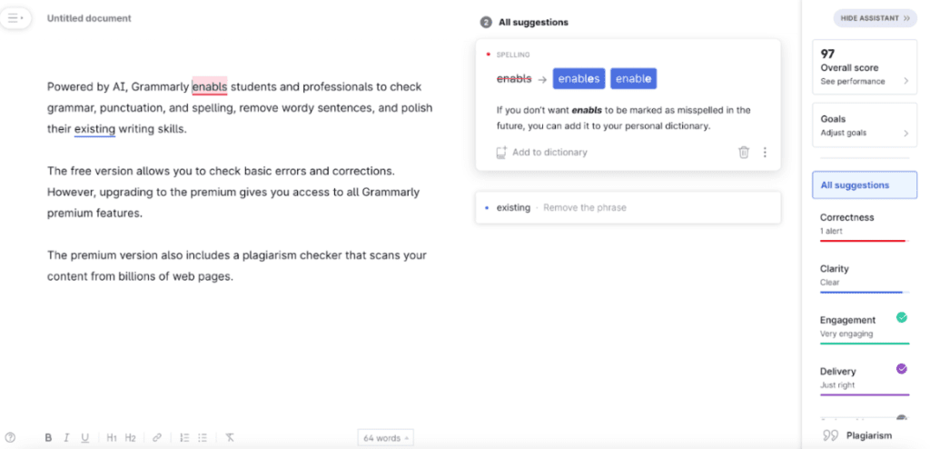 So sánh chi tiết giữa Quillbot và Grammarly: Lựa chọn công cụ hỗ trợ viết lách tối ưu dành cho bạn 2 Grammarly cũng cung cấp giải thích chi tiết về lỗi, giúp người dùng hiểu rõ hơn về sai sót.