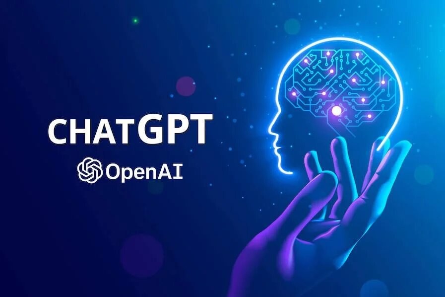 Phân tích ưu và nhược điểm của Gemini, Claude, ChatGPT - Nên lựa chọn AI nào để viết nội dung? 4 1683188731 image of hand holding an ai face looking at the words chatgpt openai