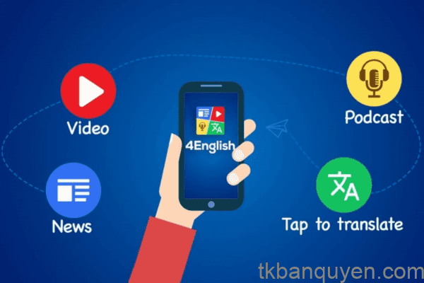 4English là ứng dụng học tiếng Anh đa năng, giúp bạn cải thiện kỹ năng ngôn ngữ mọi lúc, mọi nơi mà không cần đến lớp 4English là ứng dụng học tiếng Anh đa năng, giúp bạn cải thiện kỹ năng ngôn ngữ mọi lúc, mọi nơi mà không cần đến lớp