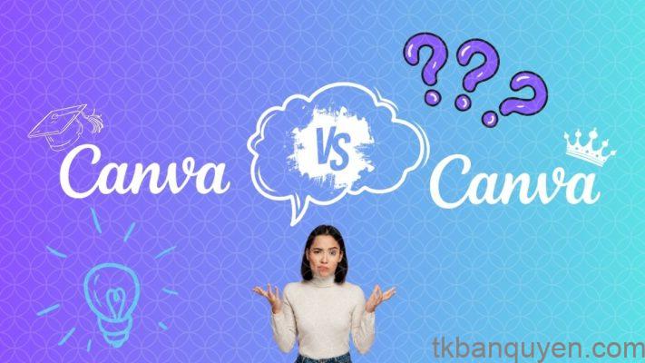Canva Edu khác gì Canva Pro